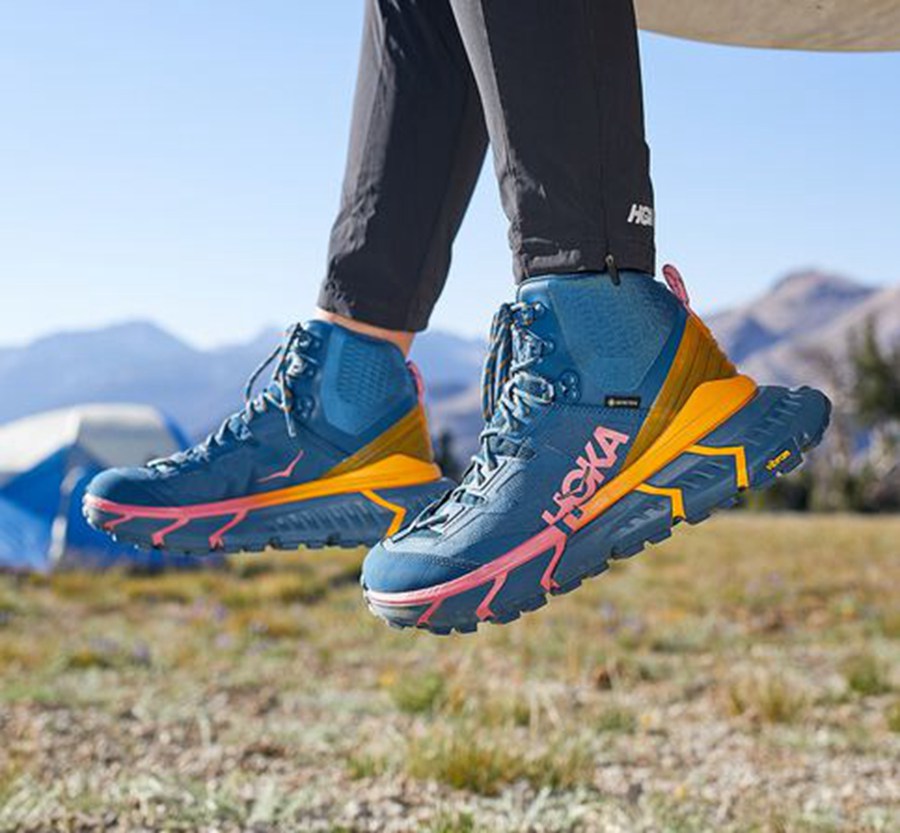 Botas De Montaña Hoka One One Hombre Azules - Tennine Hike Gore-Tex - DENF97514